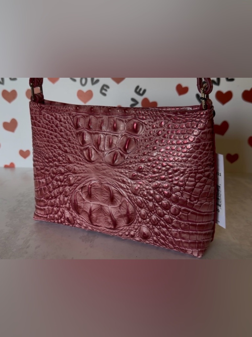 Brahmin Lorelei Pink assorted NWT Rich Beautiful Rose color  - HTF PRICE FIRM - Picture 8 of 11